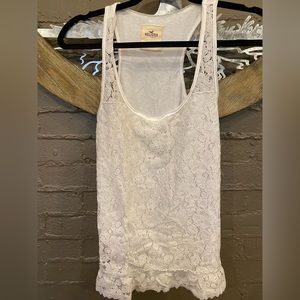 ***NWT HOLLISTER Racerback lace front tank 👓